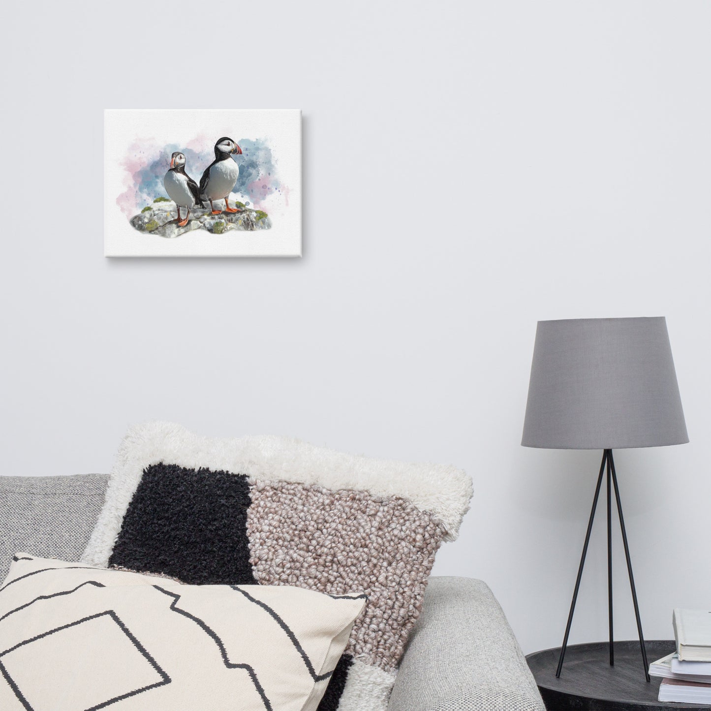 'A Pair of Puffins' Canvas Print