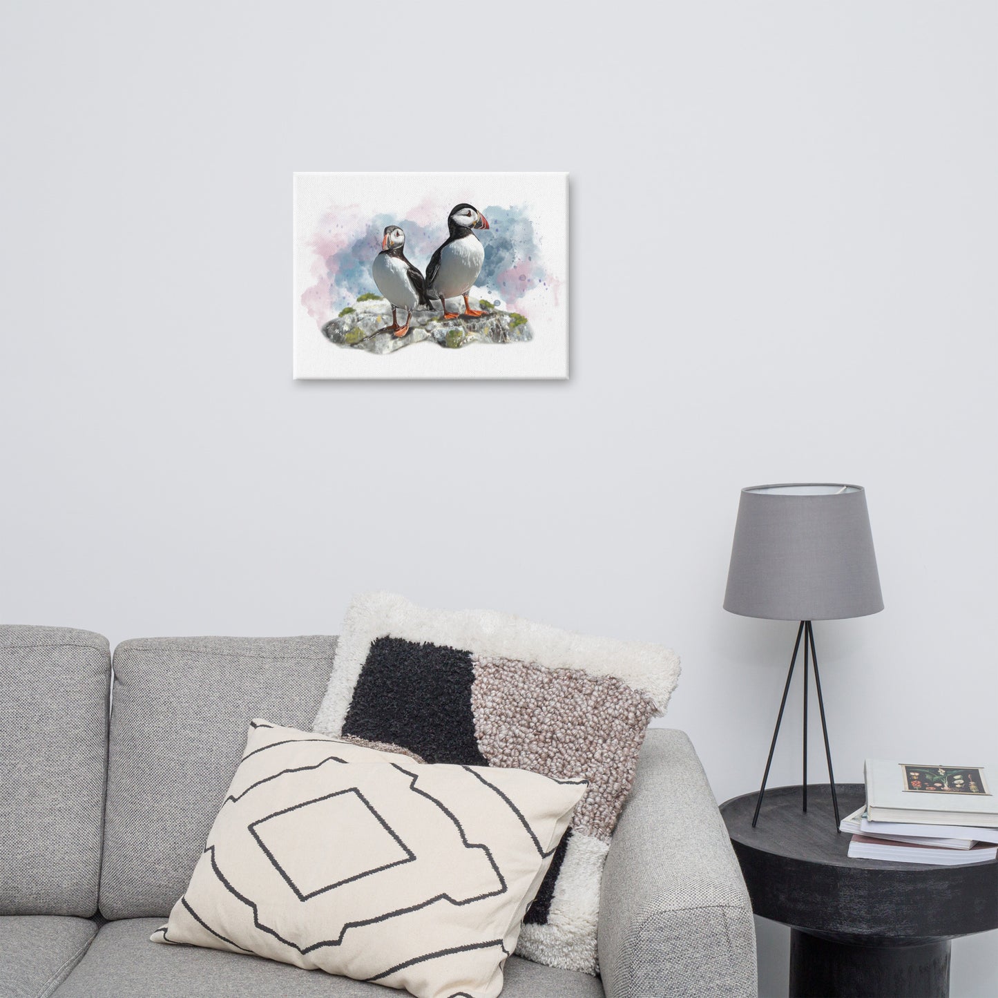 'A Pair of Puffins' Canvas Print