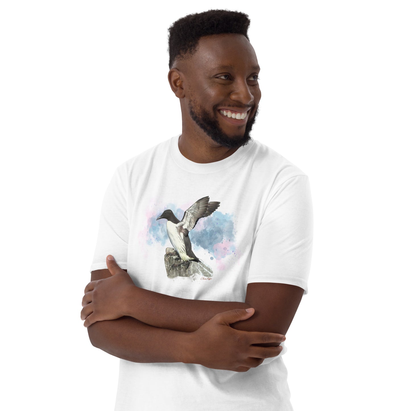 'Guillemot with Wings Splayed' Short-Sleeve Unisex T-Shirt